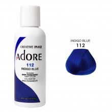Синяя краска для волос - Adore - Indigo Blue N112 - прямой пигмент