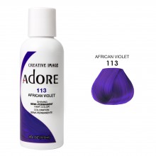 Фиолетовая краска для волос - Adore - African Violet N113 - прямой пигмент