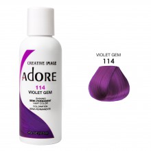 Сиреневая краска для волос - Adore - Violet Gem N114 пигмент прямого действия