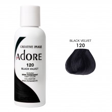 Черно синяя краска для волос - Adore - Black Velvet N120 - пигмент прямого действия