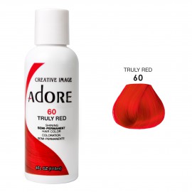 Ярко красная краска для волос - Adore - Truly Red N60 - пигмент прямого действия