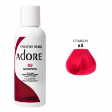 Малиновая краска для волос - Adore - Crimson N68 - прямой пигмент