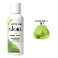 Зеленая краска для волос прямого действия - Adore - Green Apple N163